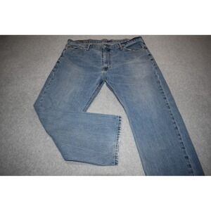 Levi Strauss 505 Jeans Mens 42x29 Blue Regular Straight Leg Medium Wash Denim